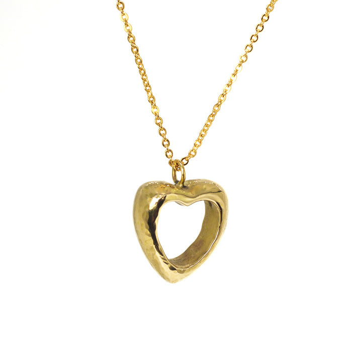 Love Brass Cast Pendant