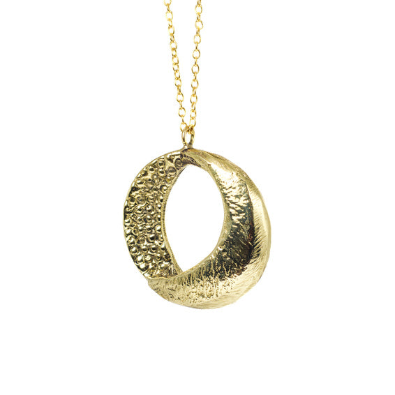 Celestial Circle Brass Pendant